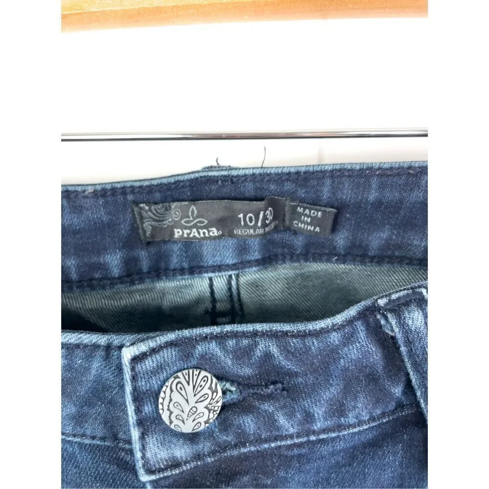 PrAna‎ London Jean in Dark Indigo Skinny Regular Inseam Size 10/30